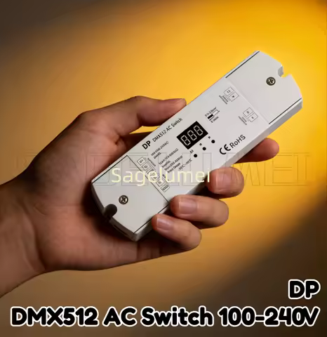 AC110V 220V 1CH*5A 500-1200W Skydance DP DMX512 Switch RDM DMX Decoder Stand-Alone Function/Numeric 