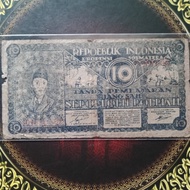 Uang Orida Pematang Siantar 10 rupiah 1949 fine cuil