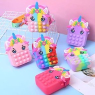 現貨NEW🛒 六色入 彩虹獨角獸解壓泡泡斜孭袋 PUSH POP BUBBLE POT IT crossbody bag