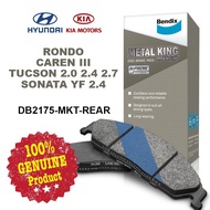 Original Bendix [DB2175MKT] Rear Brake Pad - Hyundai Tucson i45 Sonata YF 2.4 Kia Rondo Caren III Re