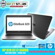 HP EliteBook 820 G2 Intel i7 5600U 2.60GHz 8GB RAM 256GB SSD 12.5" Laptop (Refurbished)