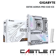 Gigabyte X870E AORUS PRO X3D ICE Motherboard AM5 ATX PCIe 5.0 White MB-GA-X870E-AORUS-PRO-X3D-ICE