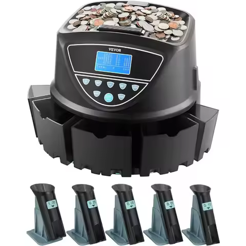 Upgraded Coin Counter Sorter Machine with Intuitive Display for Efficient Handling of USD Coins 1 5 