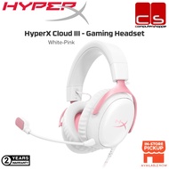 HyperX Cloud III Gaming Headset - (White/Pink)(9W1Q4AA)
