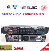 CLE CR-350(BT) อินทิเกรตแอมป์ แอมป์คาราโอเกะ รับFMได้ รองรับ USB Micro SD CARD BLUETOOTH STEREO AUDI