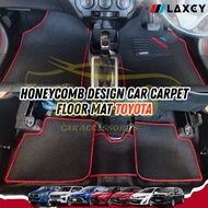 Car Toyota LAXCY Carpet Honeycomb Floor Mat Avanza Fortuner Harrier