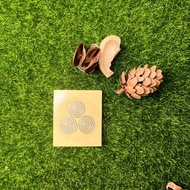 Mingxinlu [Product] Three Spiral Silver 4CM Shiny Divine Symbol Change Flowing Gloss Growth Energy P