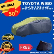TOYOTA WIGO CAR COVER WATER REPELLANT PLUS FREE MOTOR COVER