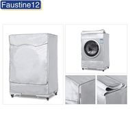 [FUTN]Silver Washing Machine Cover Waterproof washer Cover for Front Load Washer/Dryer