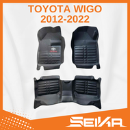 Toyota Wigo car mat 2014-2022 5D Diamond Deep Dish Wigo Car Accessories Toyota Wigo Car Accessories 