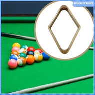[SzgqmyyxcbMY] Billiard Pool Ball Rack 9 Ball Diamond Smooth, Wooden, Billiard Supplies Pool Table A