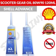 SHELL ADVANCE SCOOTER GEAR OIL 80W90 120ML GEAR OIL SCOOTER SHELL ADVANCE MINYAK GEAR SKUTER 120 ML