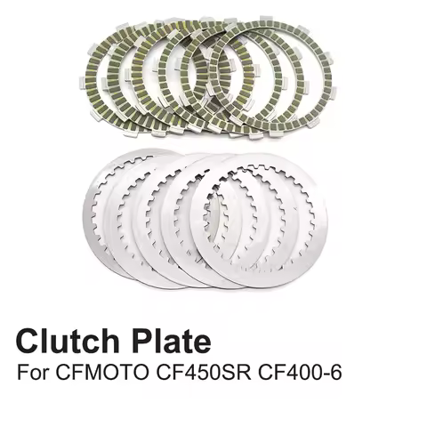 For CFMOTO CF 450SR CF450SRΒ 450SR CF400-6 CF400 Motorcycle Clutch Plates Steel Plates Friction Disc