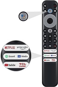 Replacement Google Voice Remote Control for TCL Android TV Mini-LED QLED 4K UHD Smart TV with 6 Shortcut Buttons Netflix, Prime Video, YouTube, Guard, Media and TCL Channel