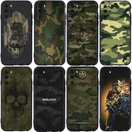 Huawei P10 P10 Lite P20 P20 Lite 2018 P20 Pro P30 TPU Spot black phone case Army green camouflage