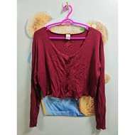 Red Crop Top Twin Label