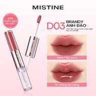 MISTINE Lipstick 2 Lip Makeup Heads Soft, smooth, thin and light Long-lasting color lock Not easy to