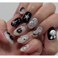 Nailbox white rabbit black rabbit