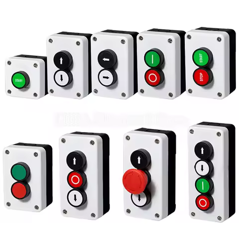 Arrow Symbol Indicates Start Stop Self Sealing Momentary Waterproof Button Switch Emergency Stop Ind