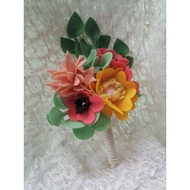 Bunga Tangan Pengantin / Handmade Felt Bouquet / Wedding bouquet / Bunga tangan Unik / 结婚手花/ 定制手花/新娘