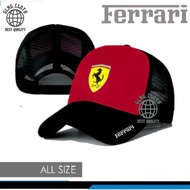 FERRARI F1 RACING TRUCKER NET HAT Trucker Hat