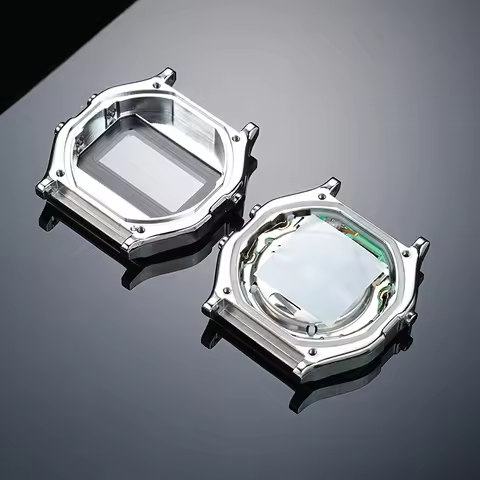 F91W upgrade Stainless Steel Case Mod Kit for Casio A158W A159W F-91W Metal Case&Strap 593 Movement 