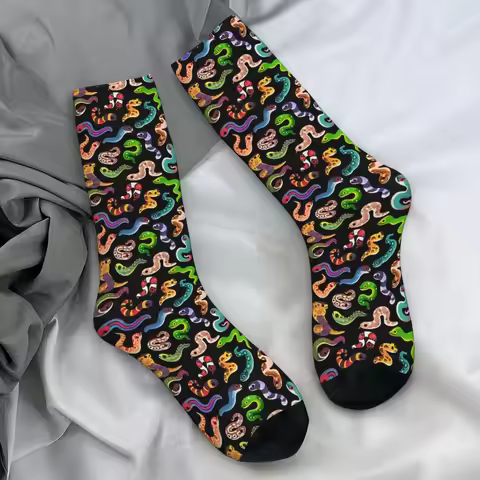 Ball Python Morph Snake Socks Kawaii Stockings Winter Anti Slip Men's Socks Soft Breathable Graphic 