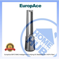 EuropAce Intelligent Air Purifying DC Bladeless Fan | Dual HEPA13 Filter | EBFZ10GM | EBF Z10GM (8 Y
