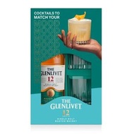The Glenlivet 格蘭利威12年單一麥芽雙桶連2隻杯禮盒裝