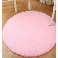 Bedroom Living Room Carpet Bedside Carpet Round Tie-Dye Carpet Floor Mat Silk Wool Carpet Full Foot 