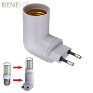 BENEKIY Screw Converter E27 Bulb Socket Adapter 360 Degrees PP To E27 Socket Converter