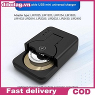 DIBO Universal Button Battery Charger LIR2032 1632 2450 4.2V Rechargeable Cell Accessory .