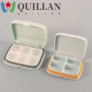 QUILLAN 7 day Pill Box Portable Convenient Pill Box Medicine Organizer Case Candy Box Weekly Storage Box