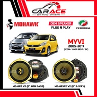 MOHAWK Speaker Myvi Plug and Play Speaker PNP Front Rear Door PERODUA Myvi 2005-2017 OEM Car Speaker