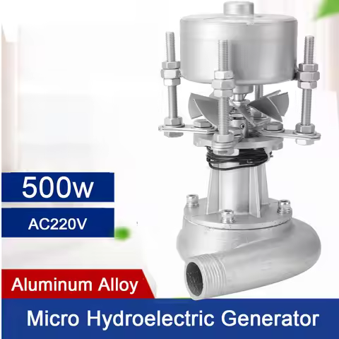 500W Micro Hydroelectric Generator AC220V Hydro Power Station Mini-Water Turbine Generator Permanent