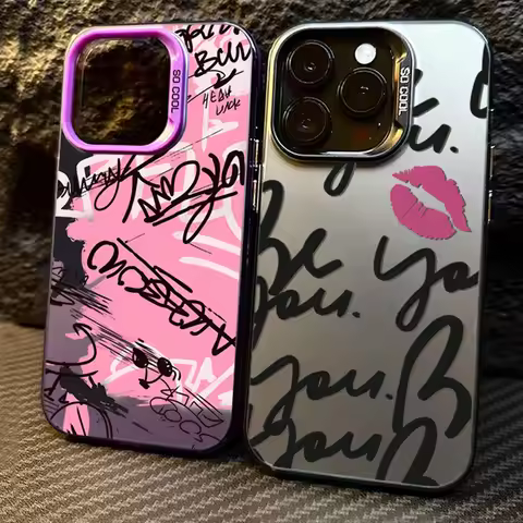 English Writing Lip Print Phone Case for Xiaomi Redmi Note 7 8 9 9S 10 11 12 13 14 Pro Plus 4G 5G An