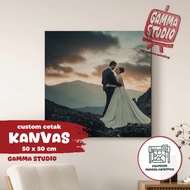 Canvas Photo Print 50x50 Cm Canvas Photo Print/ + Stretcher (Wooden Frame)