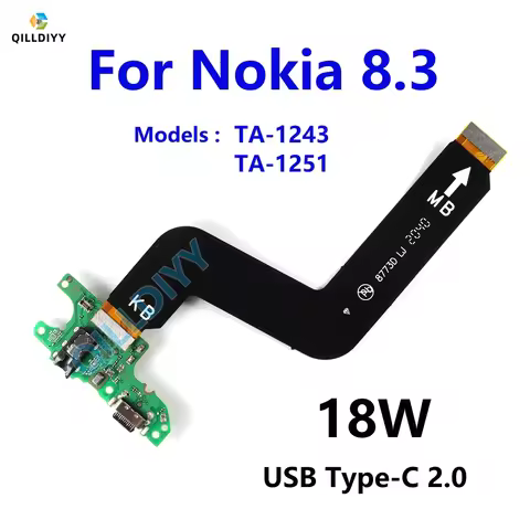 For Nokia 8.3 5G Motherboard Main Board Connect USB Charger Charging Port Dock Board Flex Cable
