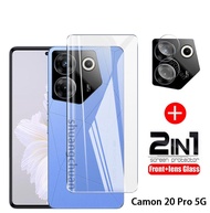 Tecno Camon 20 Pro 5G Tempered Glass 2in1 HD Screen Protector and Camera Lens film Screen Protector 