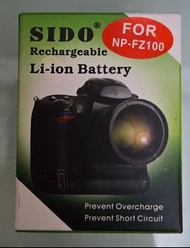 全新 SIDO NP-FZ100 副廠電池 (兼容SONY FZ-100) 送用過NiteCore USN4 PRO charger