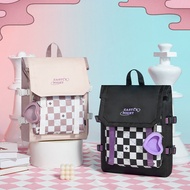 GANTUNGAN CASTLE NIGHT School and College Backpack Keychain Heart Pouch Backpack Fits Laptop - AB645