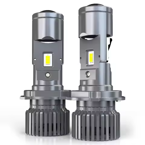 1/2PCS H4 LED Projector Mini Car Headlight Bulbs LED Mini Lens Projector H4 Mini Projector Lens Head