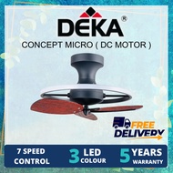 【FREE SHIPPING】DEKA CONCEPT MICRO 20" DC Baby Fan with 7 Speeds Remote Control Ceiling Fan with Light Kipas Siling