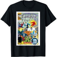Baju Kaos Marvel Fantastic Four T-Shirt Unisex Cotton Short Sleeve Graphic Tee Tops Fantastic 4 T-Sh