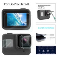 屯團百貨 - 【4片裝】適用gopro hero8配件 運動相機高清鋼化膜 相機保護膜 鋼化玻璃膜 前後貼膜Hero8Black保護膜套裝