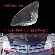 Nissan livina 2008-2015 headlamp cover 1set lampu depan cermin lampu cover kereta lampu lens car