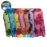 Balicihui Kain Pantai Motif Bunga Sepatu Sarung Pantai Bali Printing Motif Bunga Sepatu