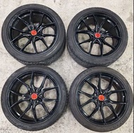 中日韓車裝5x114.3正廠RAYS 57FXX 輕鈴19吋8.5J ET38 包安裝⭕往下⬇️拉睇説明合豐田/本田/日産/BYD/三菱/MAZDA/MODEL 3電車等中小型車
