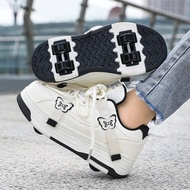 Ultra-Light 4-Wheel Detachable Roller Skates for Kids Outdoor Casual Sneakers for Boys & Girls Sport