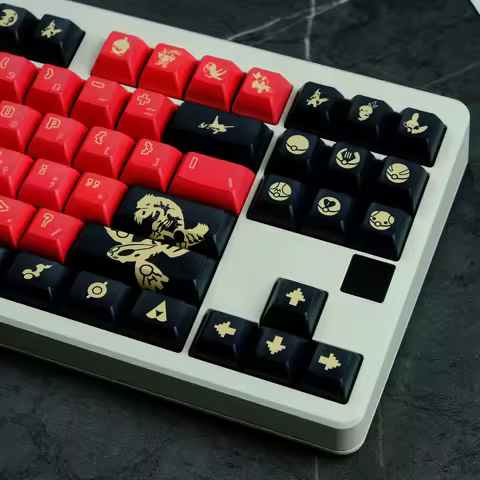 143 Keys GROUDON Keycaps KCA Profile PBT Dye Sublimation Mechanical Keyboard Keycap For MX Switch IS